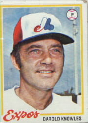 1978 Topps Baseball Cards      414     Darold Knowles DP
